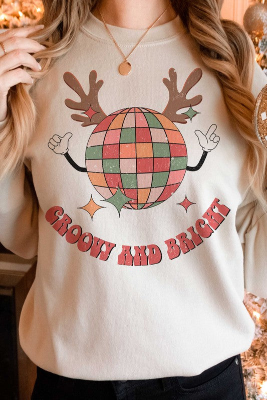 GROOVY AND BRIGHT RUDOLPH Graphic Sweatshirt