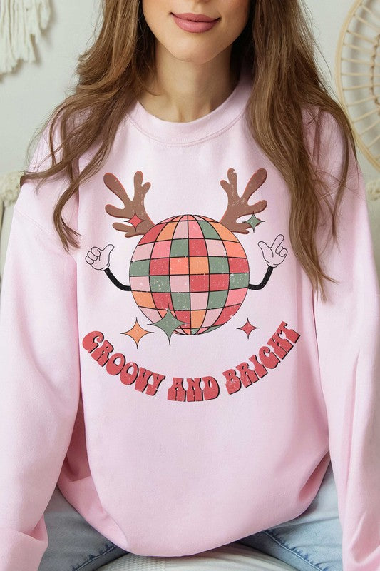 GROOVY AND BRIGHT RUDOLPH Graphic Sweatshirt