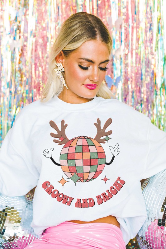 GROOVY AND BRIGHT RUDOLPH Graphic Sweatshirt