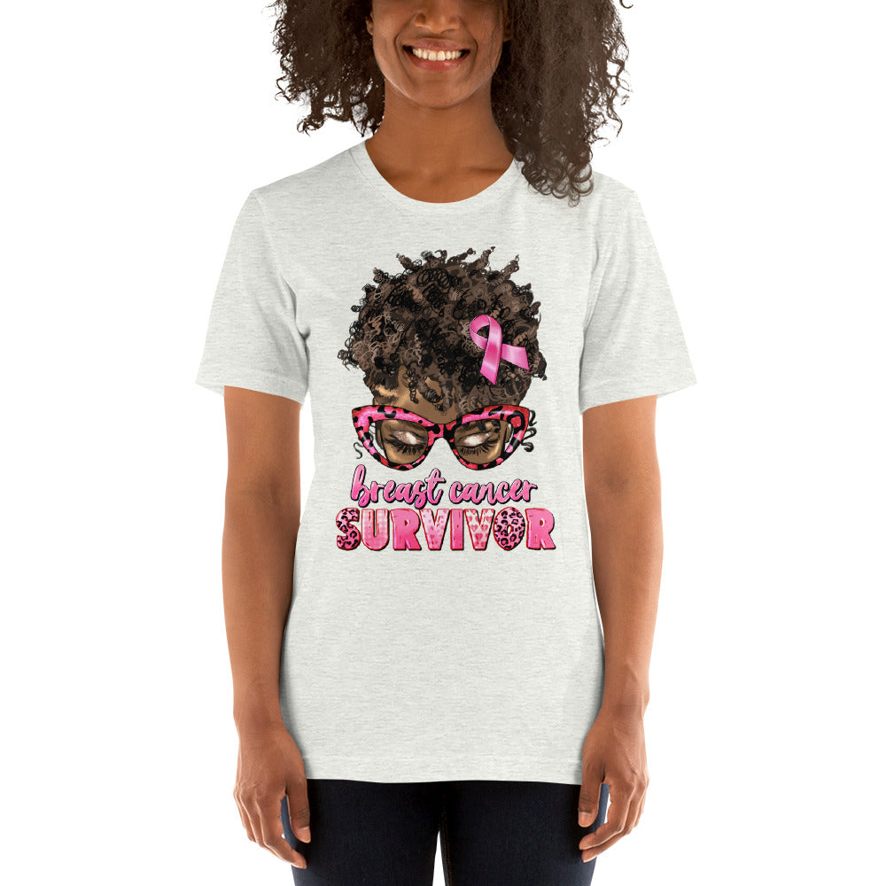 Pink  Lady Ribbon Unisex t-shirt