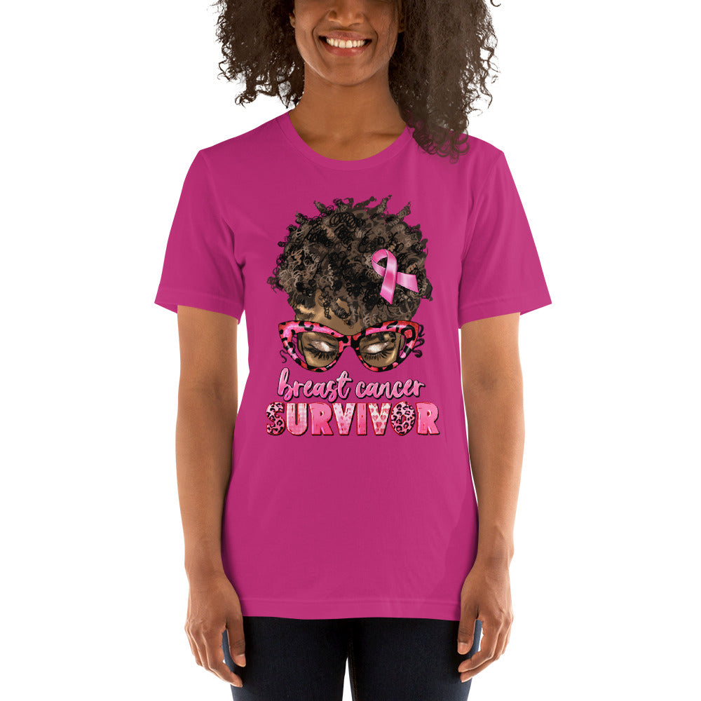 Pink  Lady Ribbon Unisex t-shirt