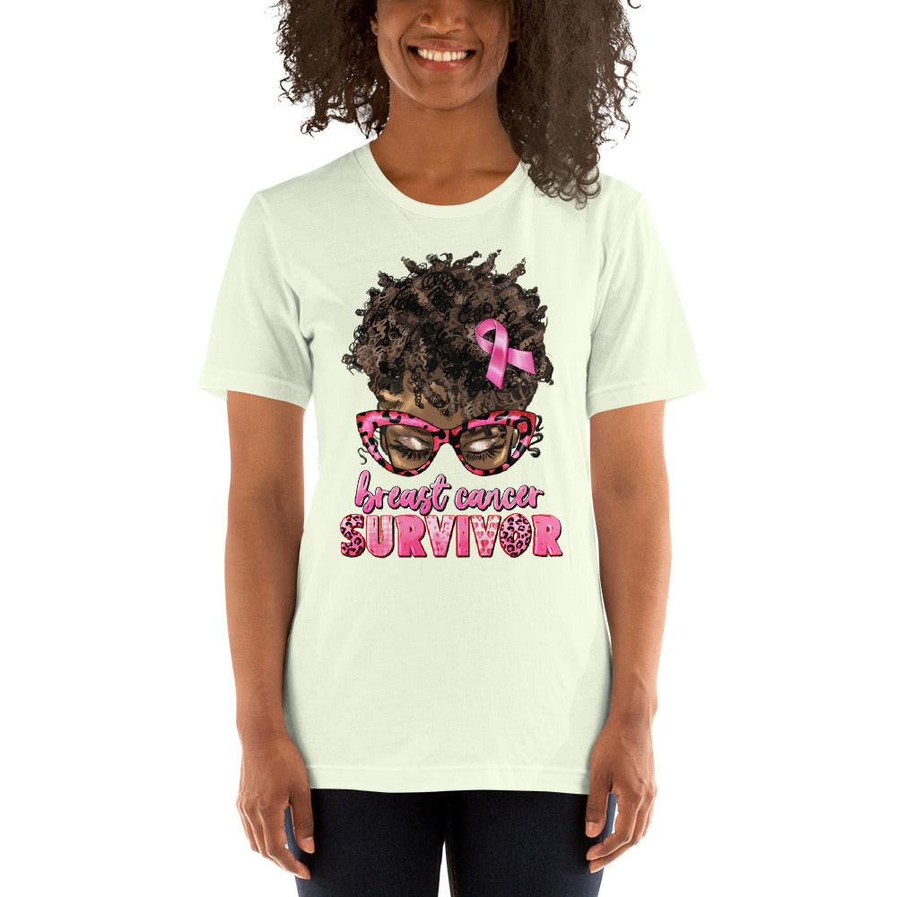 Pink  Lady Ribbon Unisex t-shirt