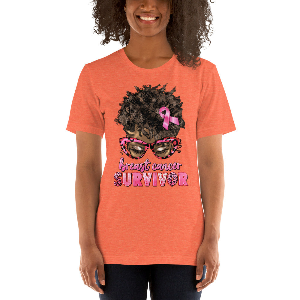 Pink  Lady Ribbon Unisex t-shirt