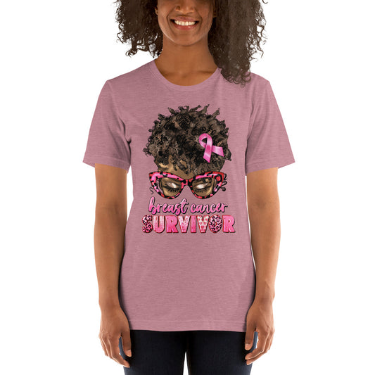 Pink  Lady Ribbon Unisex t-shirt