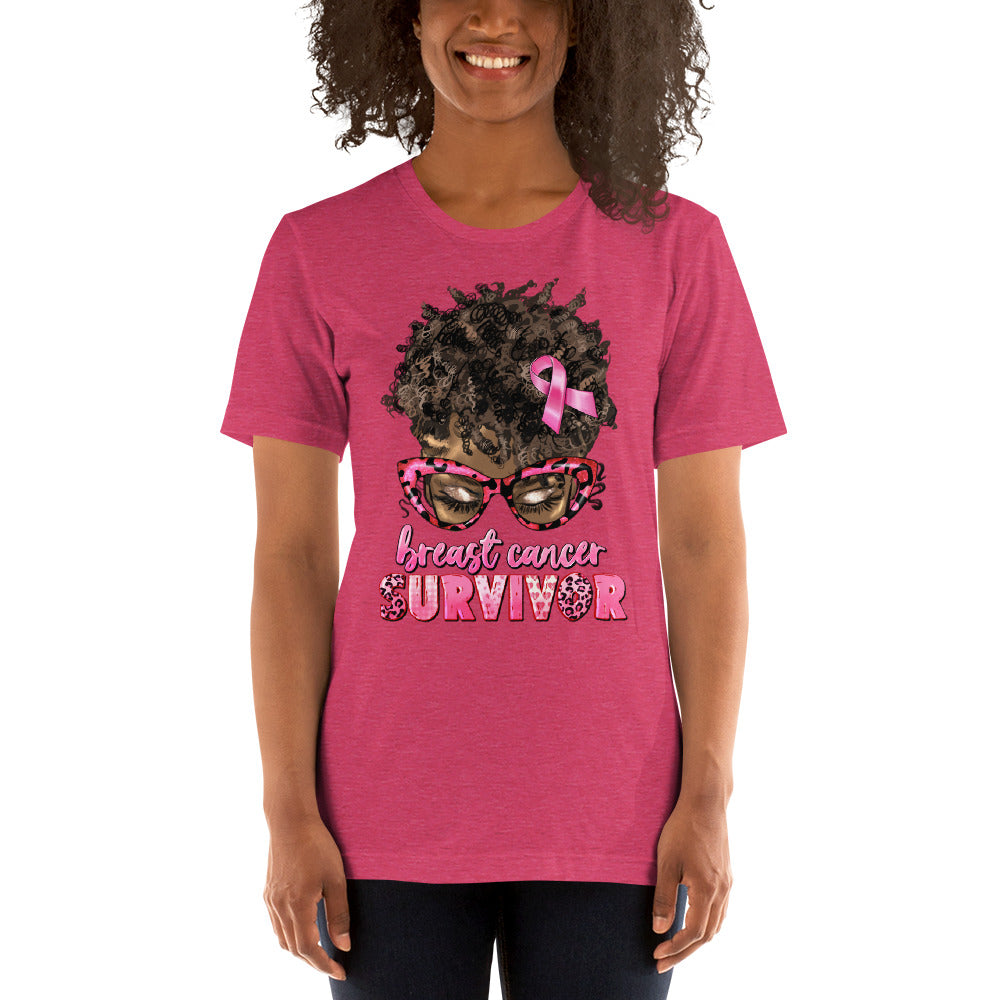 Pink  Lady Ribbon Unisex t-shirt