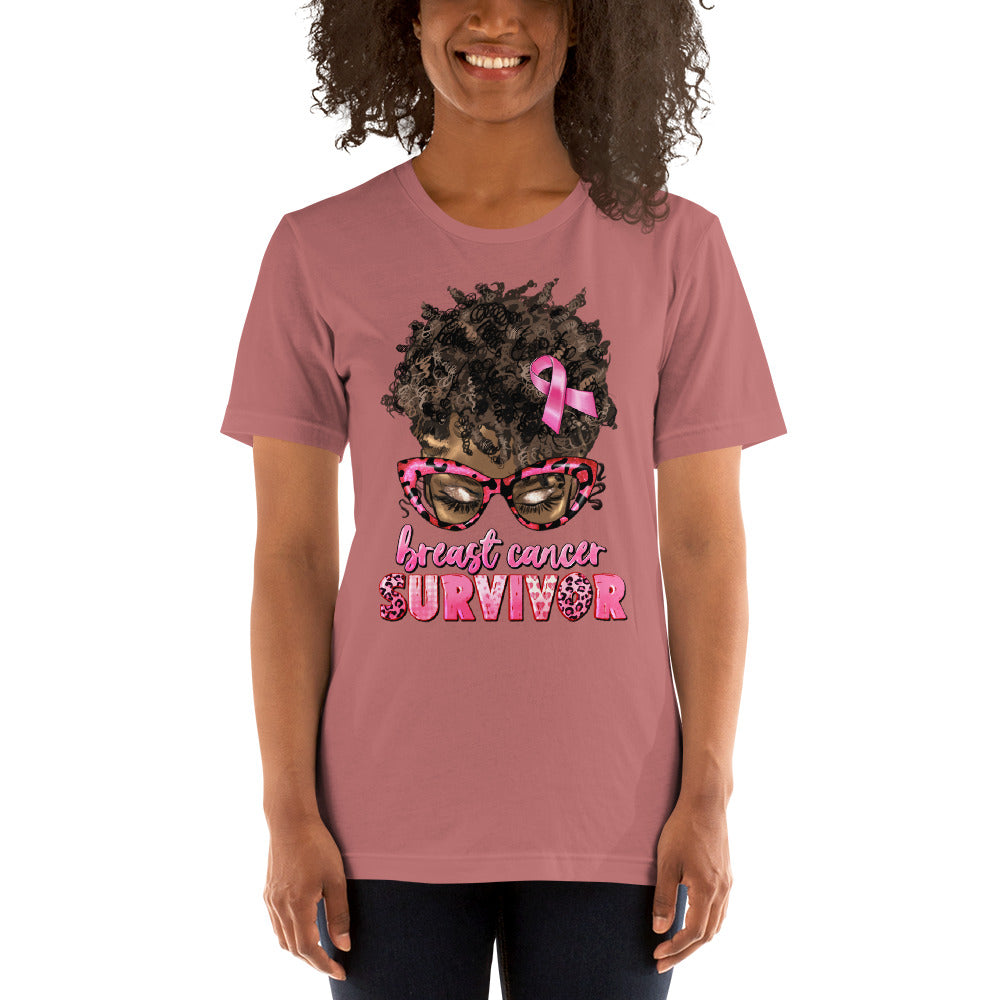 Pink  Lady Ribbon Unisex t-shirt