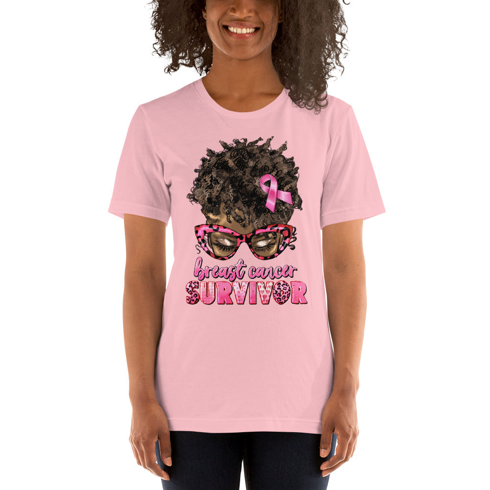 Pink  Lady Ribbon Unisex t-shirt