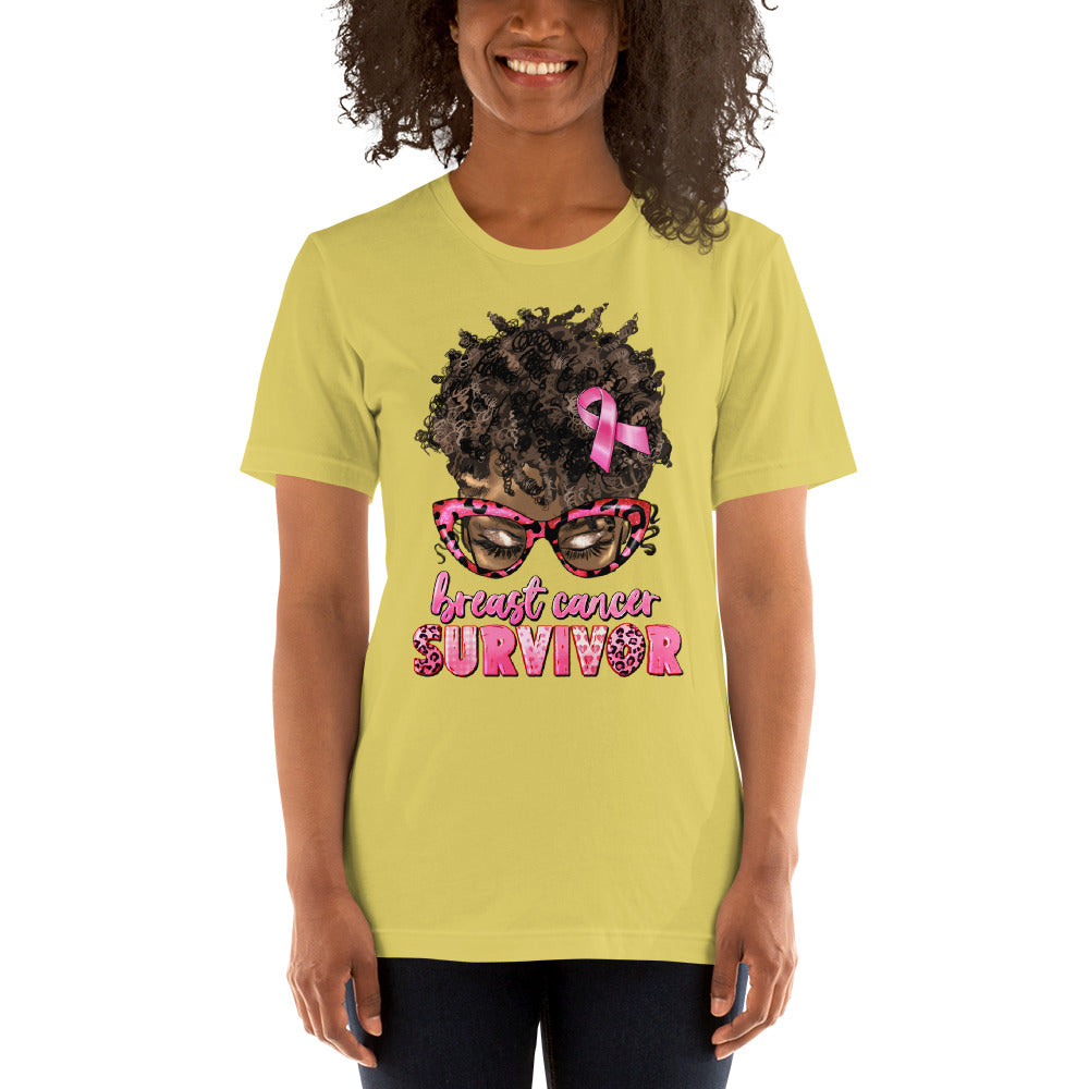 Pink  Lady Ribbon Unisex t-shirt