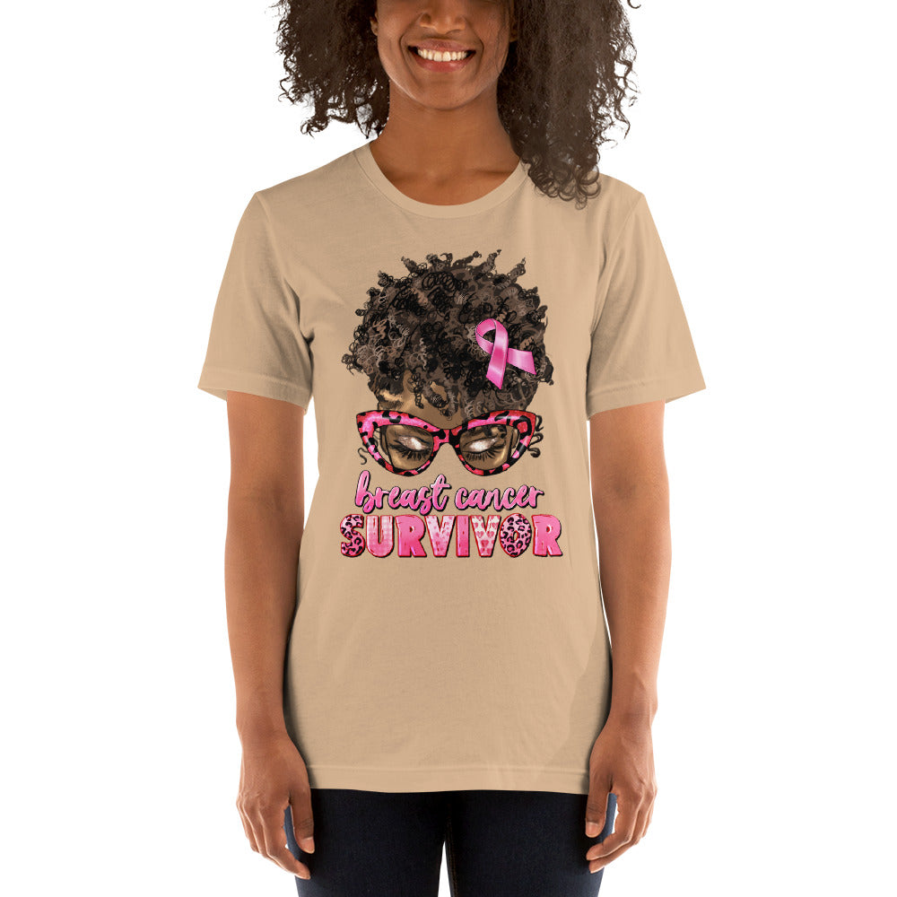 Pink  Lady Ribbon Unisex t-shirt